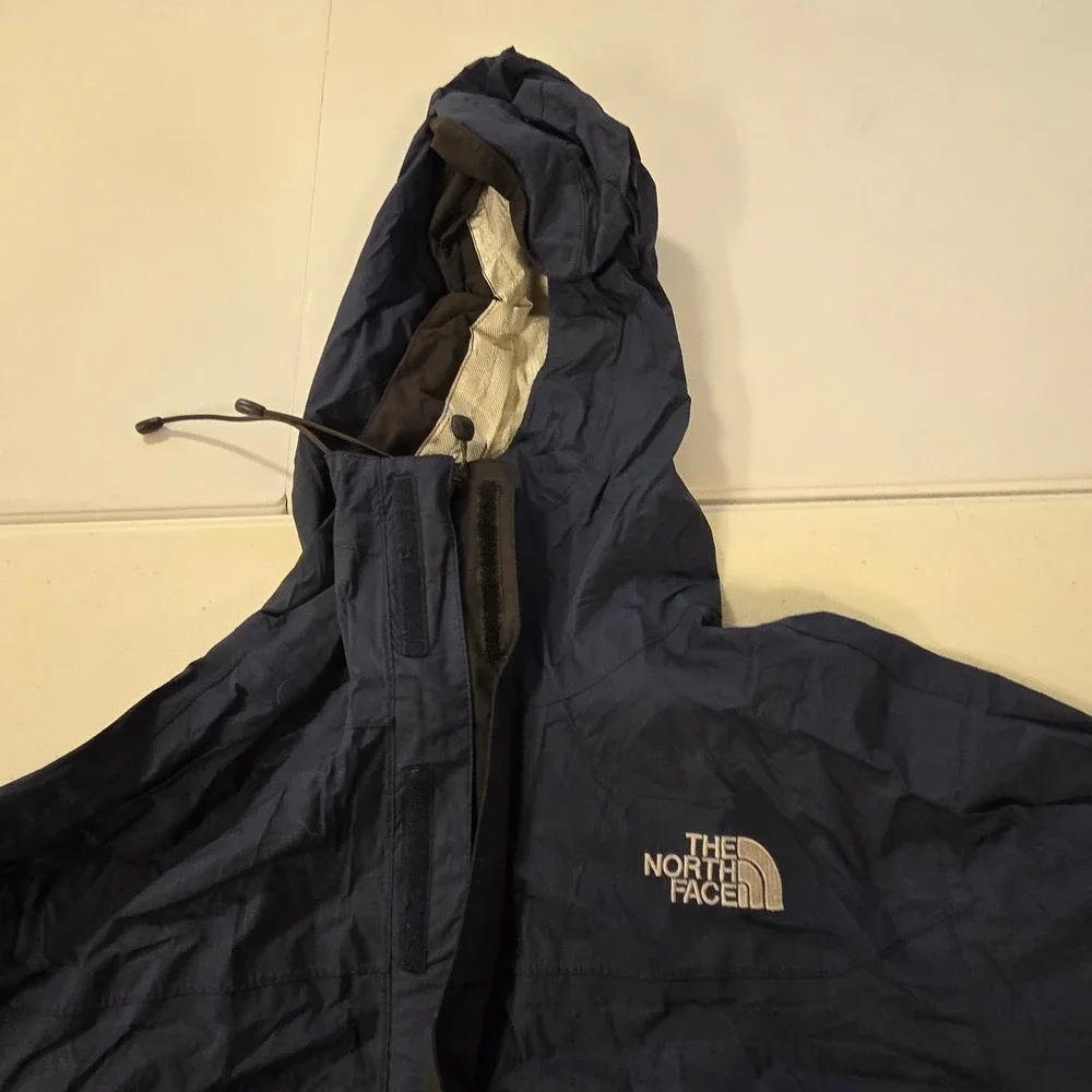 The North Face HyVent DT Rain Jacket Navy Blue Windows 7 Promo Mens Large L